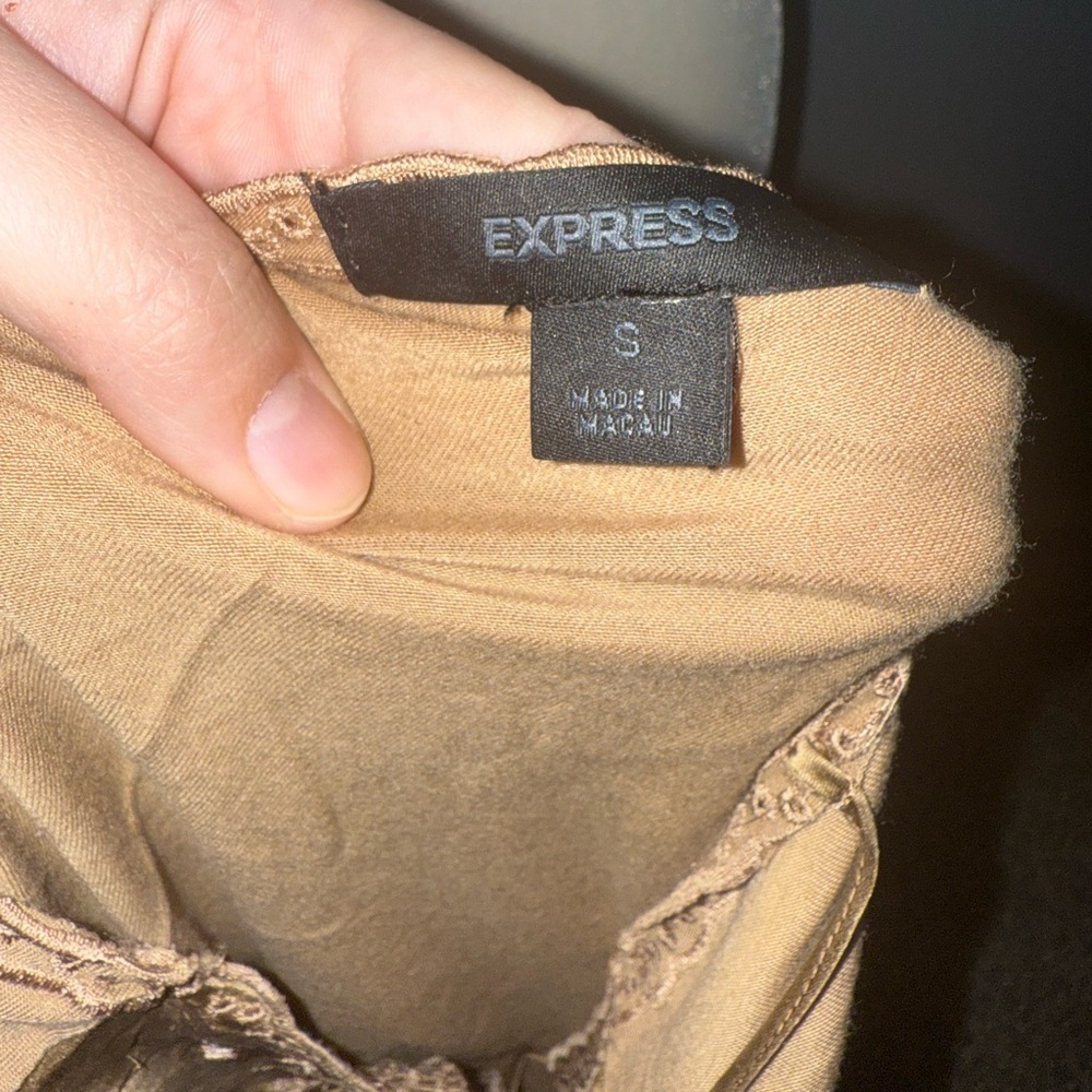 Express Tan Spaghetti Strap Top - image 5